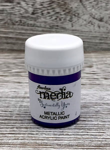 Phill Martin Sentimentally Yours Flawless Media Metallic Acrylic Paint - Royal Purple