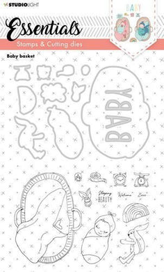 Studio Light Essentials Stamp & Die Set - Baby Basket