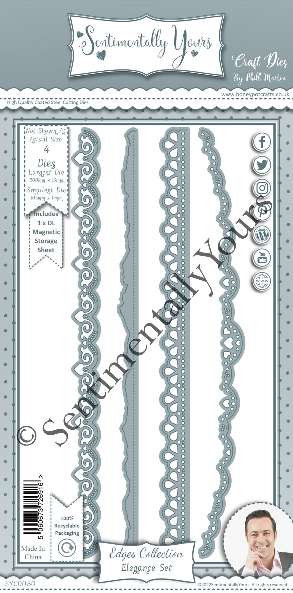 Phill Martin Sentimentally Yours Edges Collection - Elegance Set