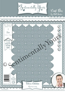 Phill Martin Sentimentally Yours Textures Collection - A6 Moroccan Die