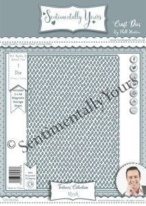 Phill Martin Sentimentally Yours Textures Collection - A6 Mesh Die