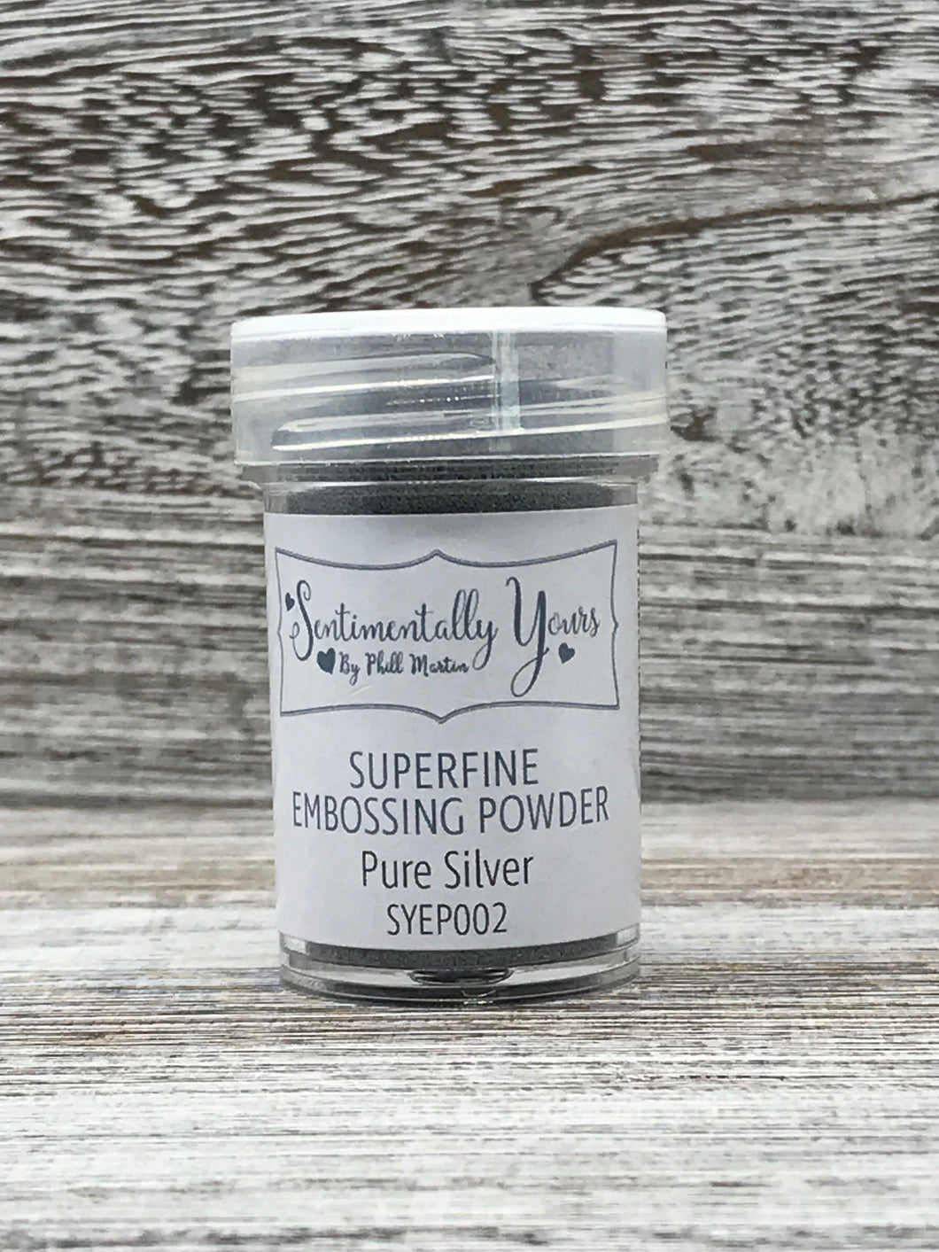 Sentimentally Yours Superfine Embossing Powder - Pure Silver