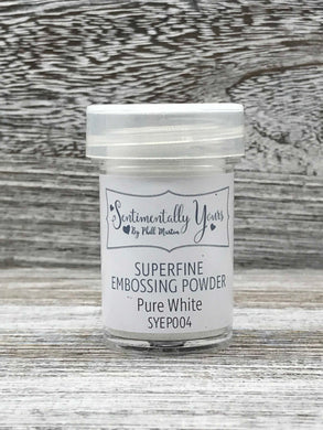 Sentimentally Yours Superfine Embossing Powder - Pure White