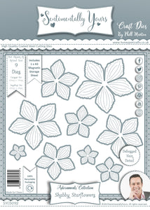 Phill Martin Sentimentally Yours Adornments Collection - Shabby Starflowers Die Set