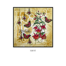 Pink Ink Designs A5 Clear Stamp Set - Flora Series : Flamboyant Fuchsia
