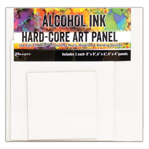Alcohol Ink Surfaces - Hard Core Art Panels Squares Mixed Pack