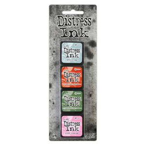 Mini Distress Ink Pads - Set 16