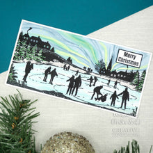 Creative Expressions Designer Boutique DL Rubber Stamp - Skating Fun