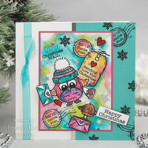 Woodware Clear Magic Single - Owl Christmas Mail