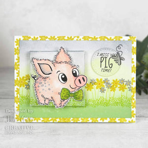 Woodware Clear Magic Single - Fuzzie Friends : Pablo the Pig